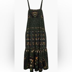 Farm Rio Flowers Arch Back Sleeveless Maxi Sundress size SMALL